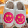 Star Eyed Happy Face Slippers