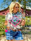 Ryanne's Neon Pink Aztec Tee