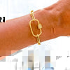 Large Link Gold Bracelet