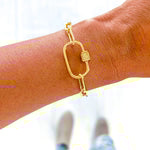 Large Link Gold Bracelet