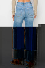 Sara Wide Cuffed High Rise Jean