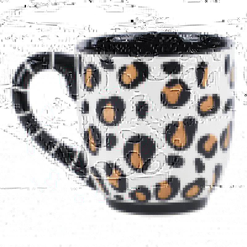 I Need Coffee Y'all Cheetah Mug