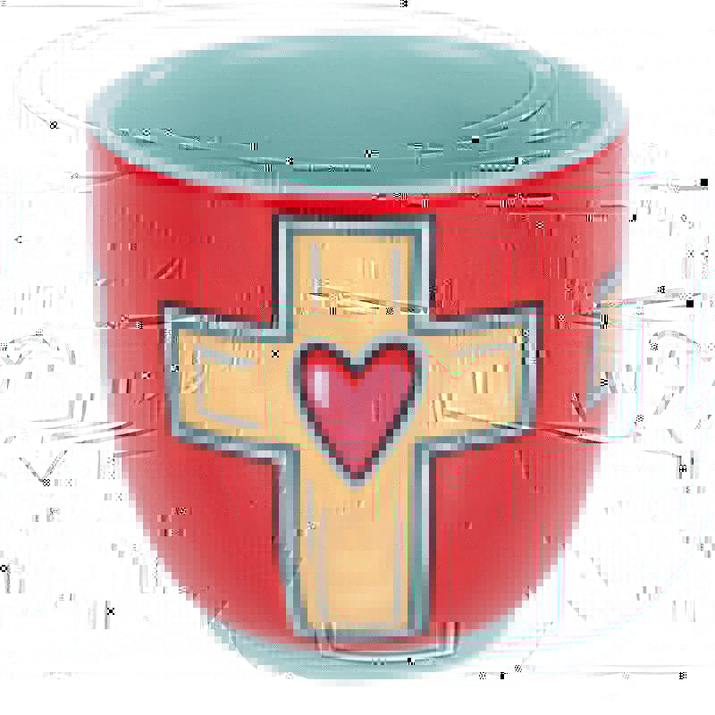 Heart Cross Mug