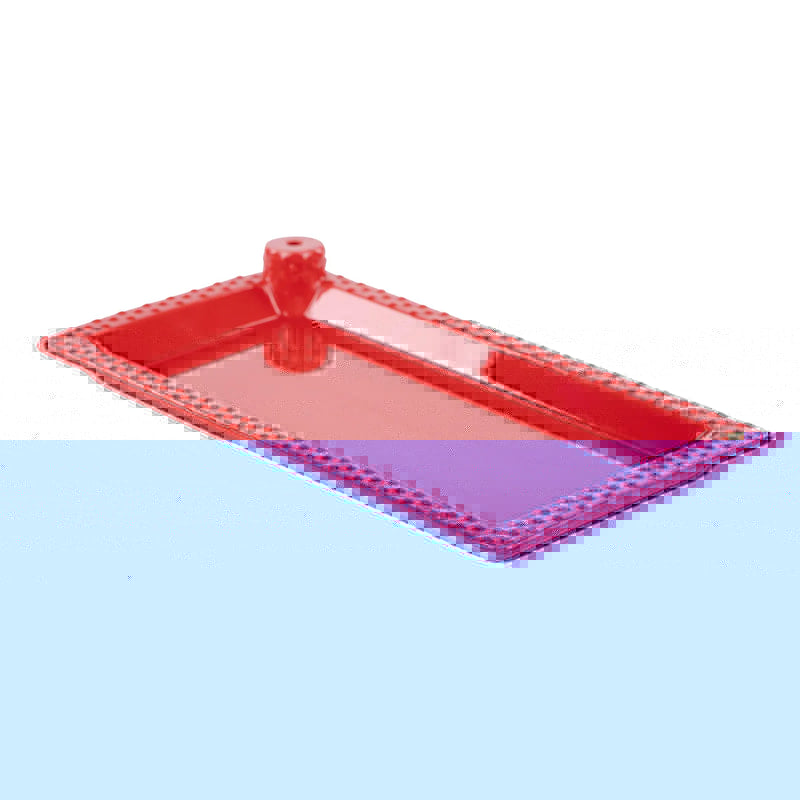 Red Rectangular Platter