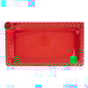 Red Rectangular Platter