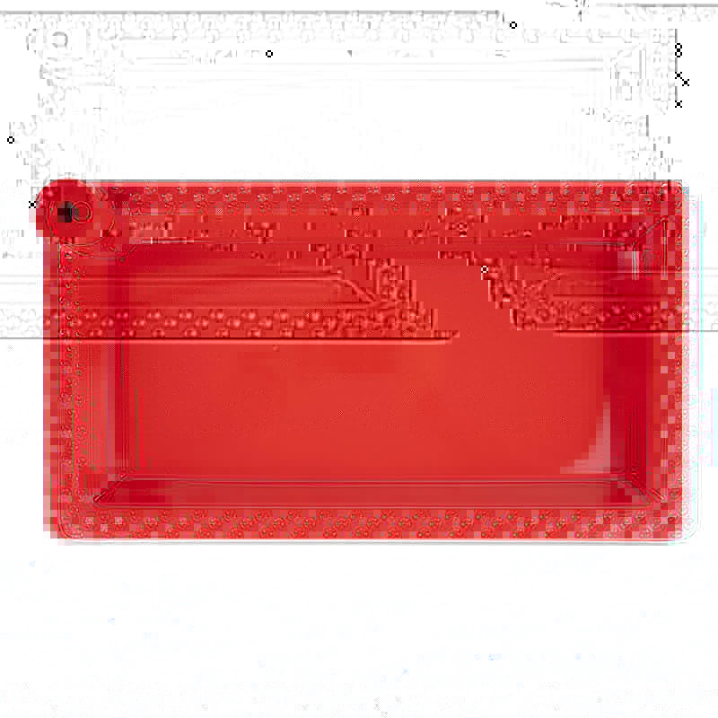 Red Rectangular Platter