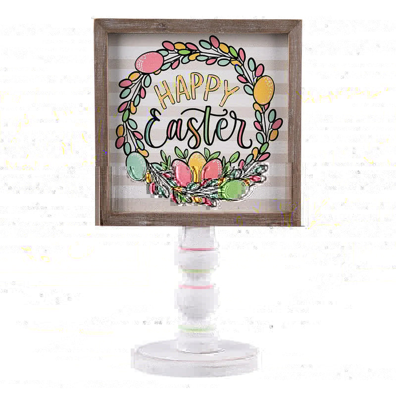 Happy Easter egg Wreath Stand