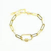 Large Link Gold Bracelet