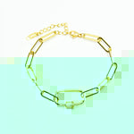 Large Link Gold Bracelet