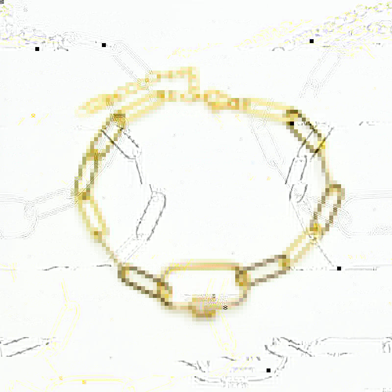 Large Link Gold Bracelet