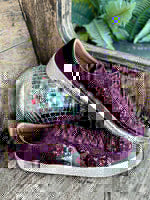 Corky's Another Wine Sequin Round Sneakers