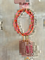 BB Pinks & Orange Sprinkle Bracelet