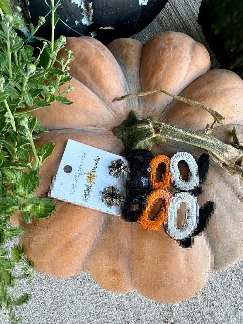 Boo Beaded Earrings