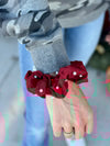 Maroon Pearl Hair Accessories