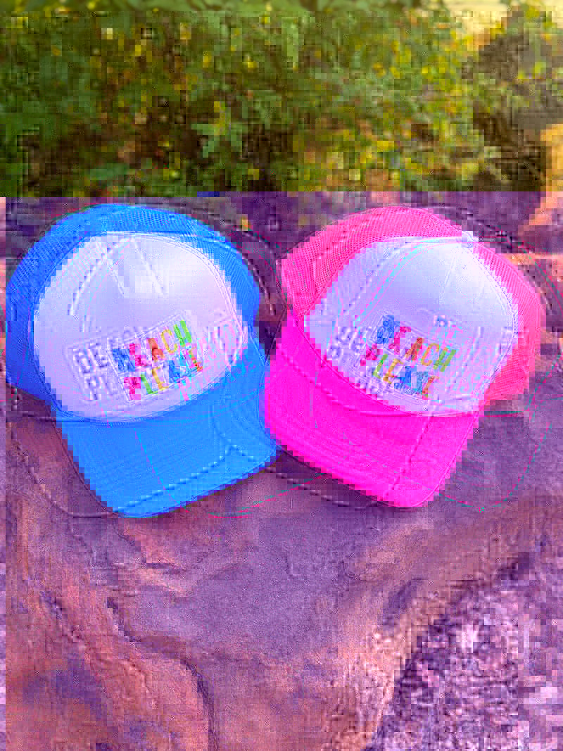 Beach Please Foam Trucker Cap