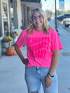 Pink Out Mascot Puff Ink Tee {Pre-Order}