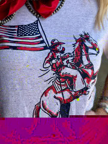 Patriotic Cowboy Tee