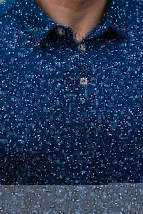 Burlebo Performance Polo - Navy Speckled