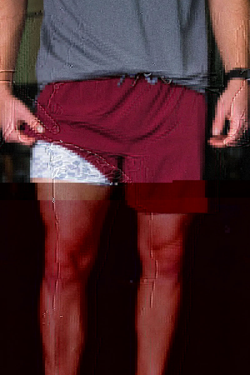 Athletic Short - Maroon - Burlebo