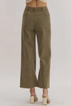 Olive high waist Pants