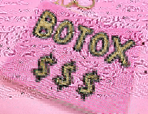 Botox beaded Coin Purse