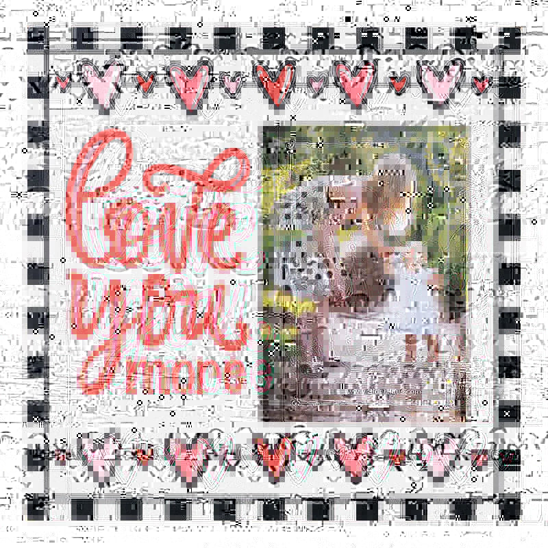 Love You More Heart Frame