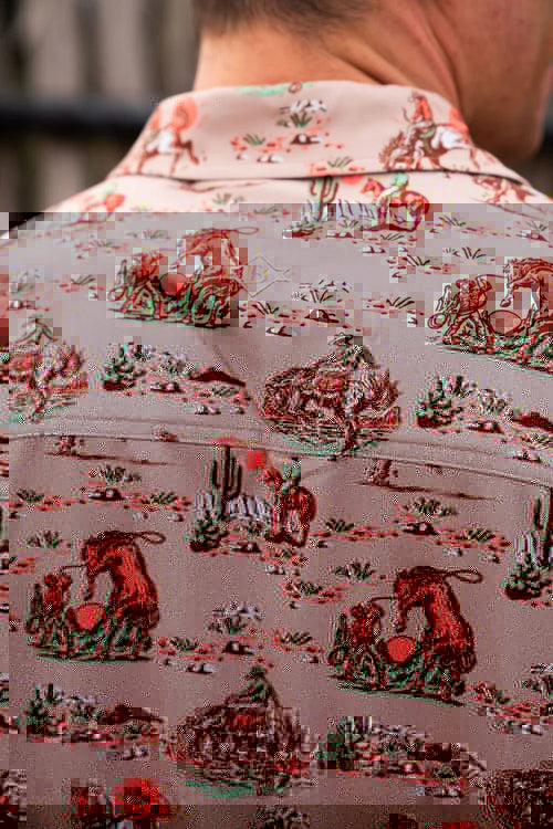 Burlebo Cowboy Up Performance Button Up