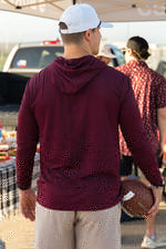 Maroon- Performance Hoodie - Burlebo