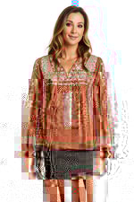 Rust Embroidered top *Savanna Jane