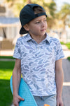 Youth Polo - White Camo