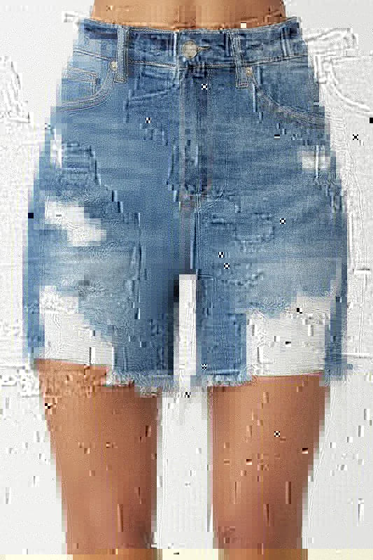 Joy's High Rise Distressed Shorts