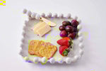 Mudpie Beaded White Cheese Board