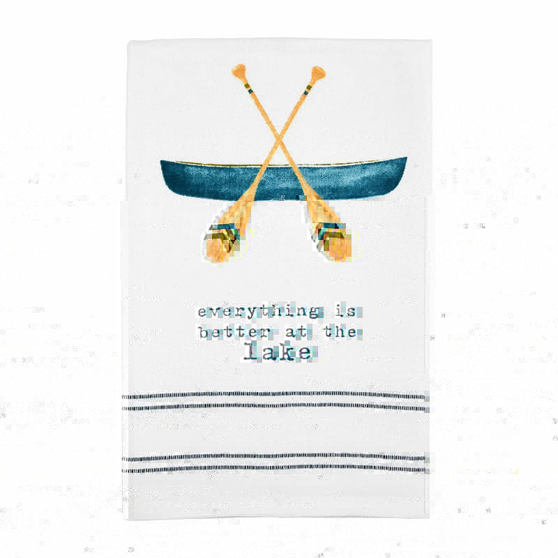 Mudpie Lake watercolor Hand Towel