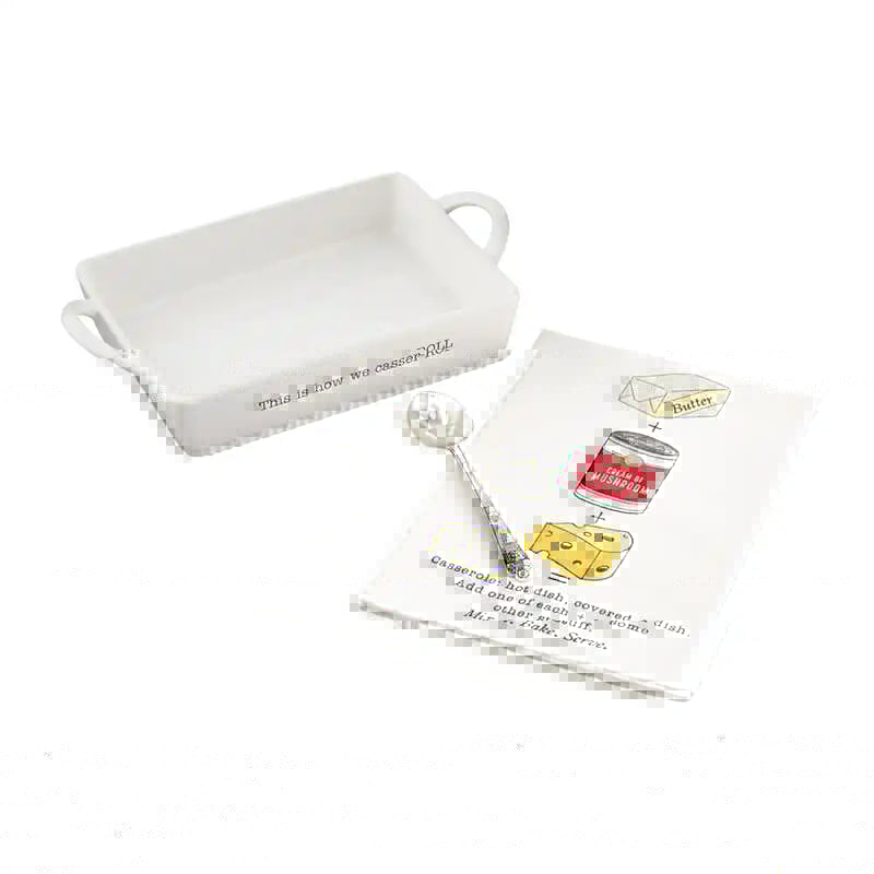 Mudpie Casserole Dish & Towel Set