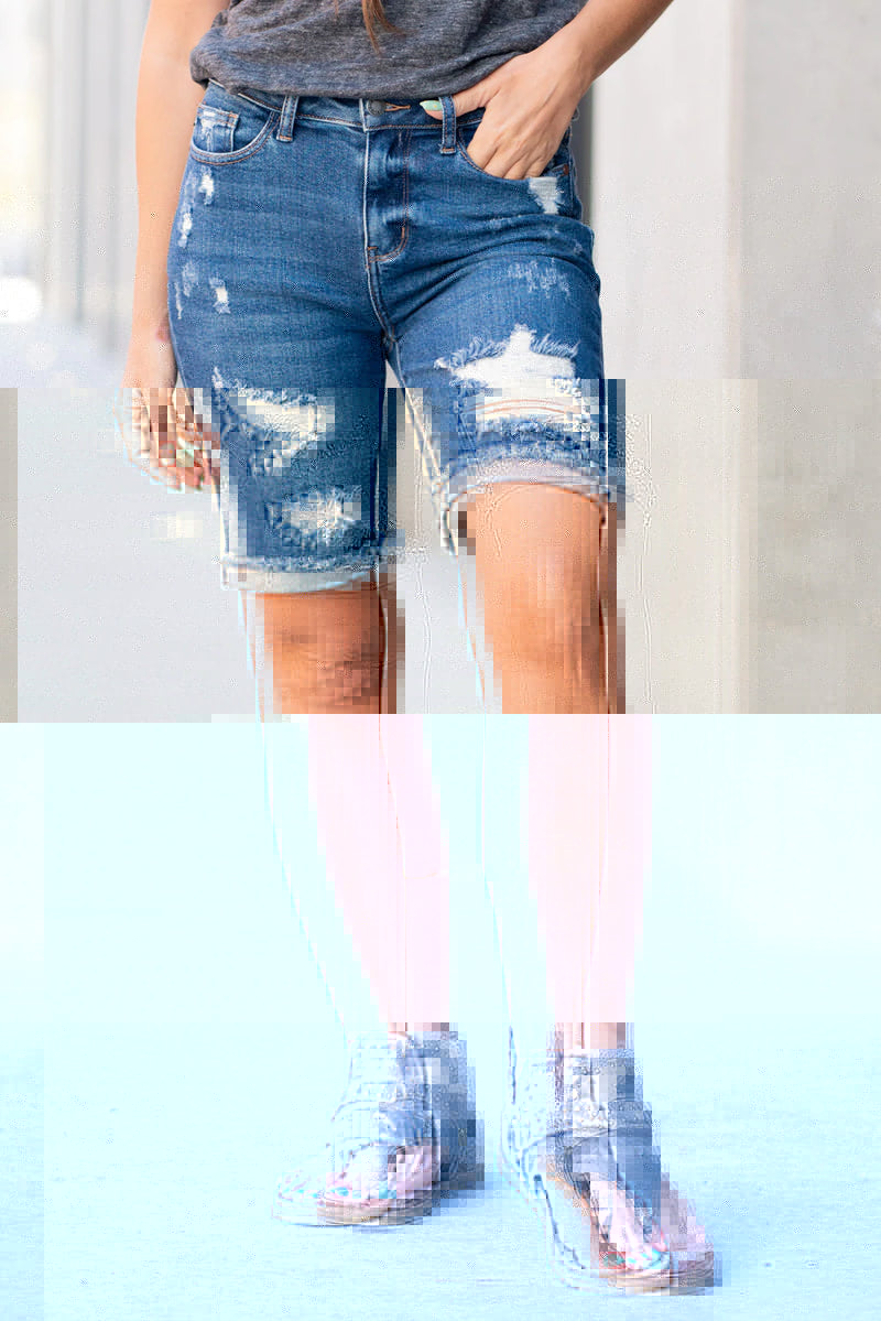 JB DISTRESSED BERMUDA SHORTS