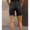 WASHED BLACK RISEN SHORTS