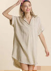 Oatmeal Linen Dress